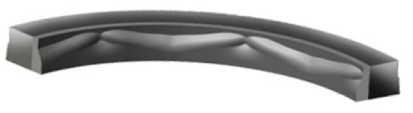 Dual Durometer Seals™ use a higher modulus seal material to form the dynamic inner lip, and a lower modulus seal material to form the remainder of the seal body. This construction method improves high pressure extrusion resistance. In some operating conditions it also reduces torque and seal-generated heat.