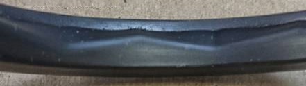 The 673 series axially constrained Kalsi Seal handles reversing pressures and lower viscosity lubricants better than our 462 series seals. This seal was tested against 90 psi drilling fluid at 288 ft/minute for 100 hours with an ISO 150 viscosity grade lubricant at 0 psi, and is still in excellent condition. Contact us to see if this improved rotary seal is appropriate for your equipment.