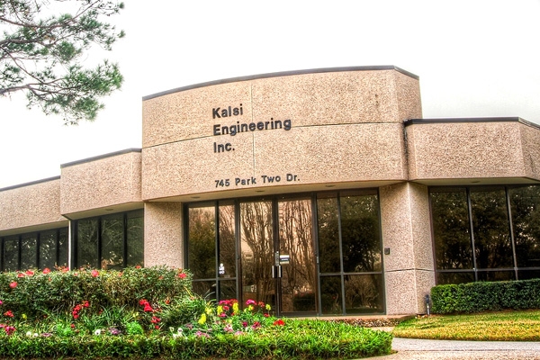 The facilities of Kalsi Engineering are located at the intersection of Park Two Drive and Jess Pirtle Boulevard, in Sugar Land, Texas. This is a photo of the building that is closest to the intersection, and faces Jess Pirtle Boulevard.
