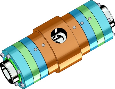 The stacked housing design allows the use of floating backup rings, for sealing extreme pressures in side port swivels