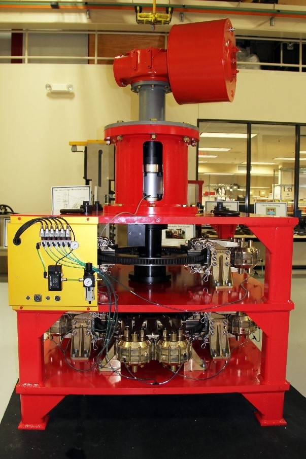Figure 1 High capacity, quarter-turn test stand can generate 50,000 ft-lbf of torque.