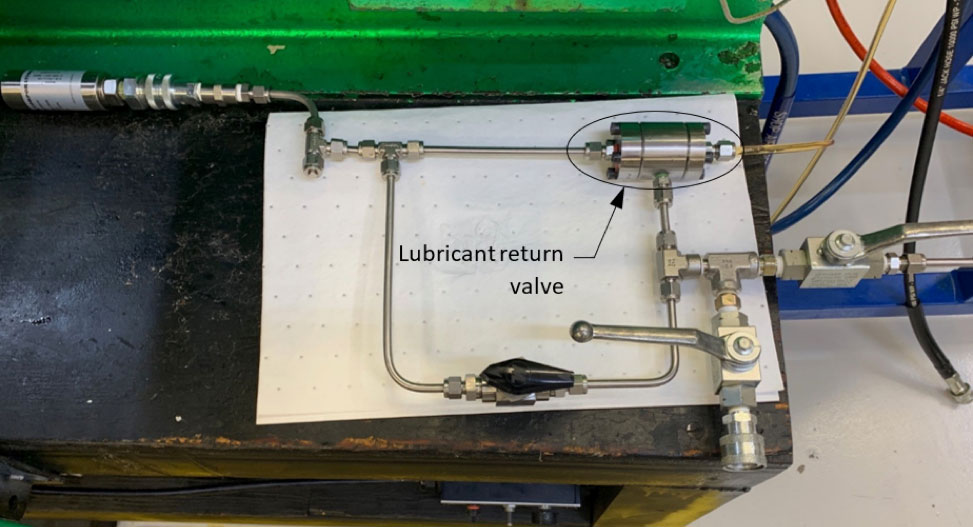 Figure 2 The lubricant return valve was successfully tested for 300 venting cycles.